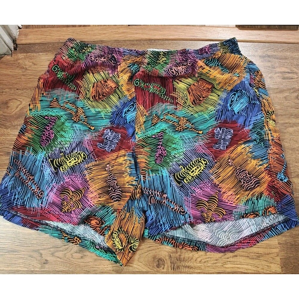 BAYOU WEAR Music Lines Shorts New Orleans Jazz Fest Men's 2XL Multicolor NOLA